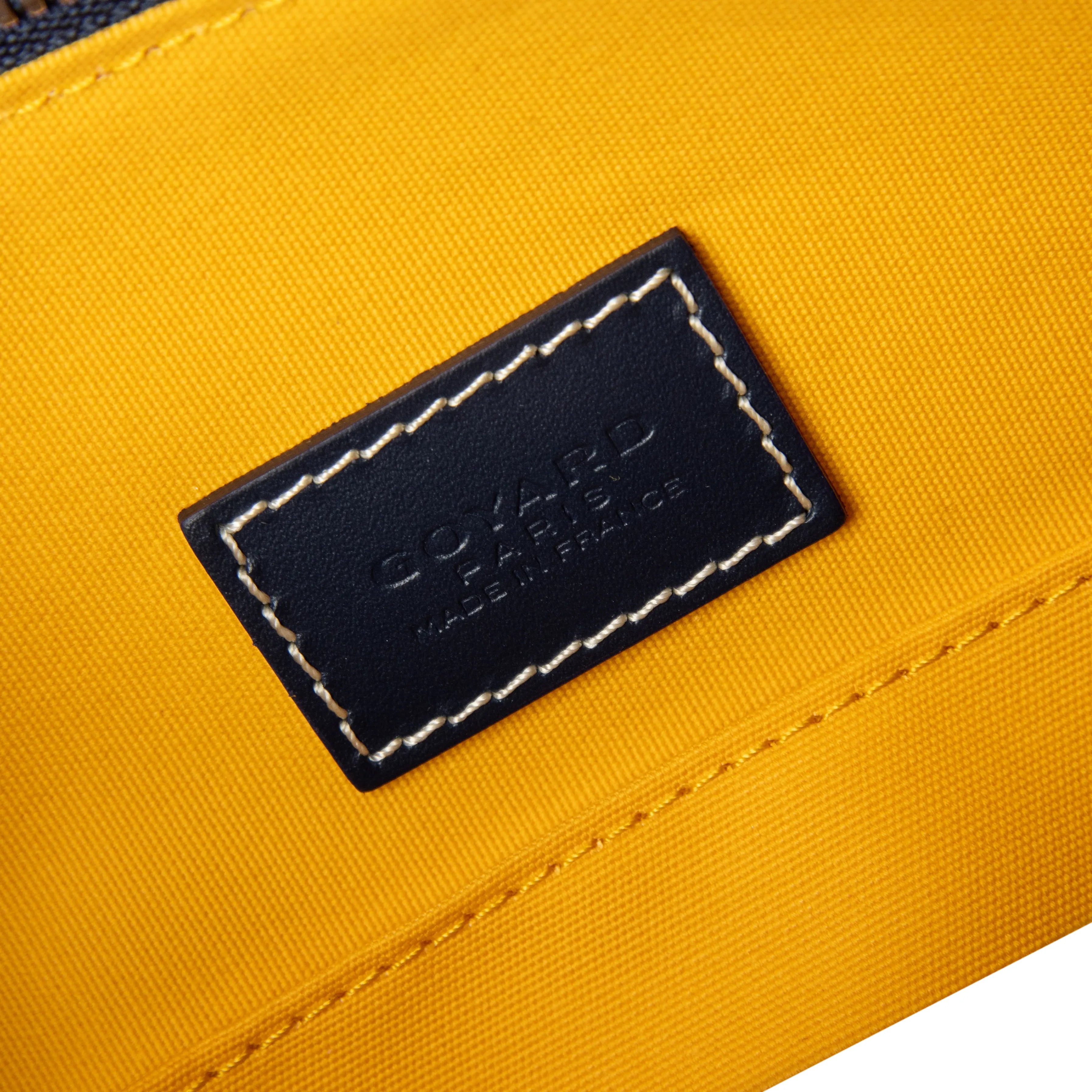 Inside Logo View of Goyard Bowling 25 Navy Toiletry Bag BOWLIN025TY12CL12P